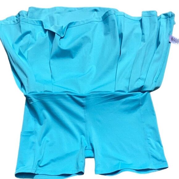 TOMMY BAHAMA NWT WOMENS OUTDOOR ACTIVE GOLF SKIRT TURQUOISE UPF 50 QUICK DRY LG - Picture 3 of 8